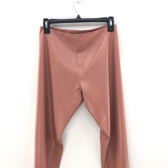 Michael Costello x REVOLVE Wyatt Latex Pant in Cafe Creme L - Picture 3 of 6